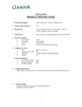 Colavita Balsamic Vinegar of Modena 5 Liter Nutrition Sheet