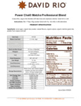 David Rio Power Chai with Matcha Mix Nutritional Information David Rio Power Chai with Matcha Mix Nutritional Information