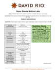 David Rio Turmeric Latte Nutritional Information David Rio Turmeric Latte Nutritional Information