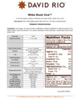 David Rio White Shark Chai Mix Nutritional Information