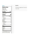 DaVinci_Rose_Syrup_Nutrition