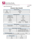 Esprit de Paris Smooth Dijon Mustard Nutrition Information