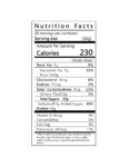 Fanale Milk Tea Powder Nutrition