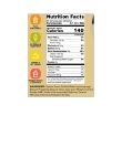 Nutrition / Ingredient Label