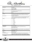 Fee Brothers Orgeat Cordial nutrition specs