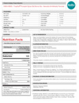 Nutrition / Ingredient Label Nutrition / Ingredient Label