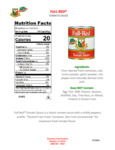 Full Red Tomato Sauce Nutrtion Full Red Tomato Sauce Nutrtion
