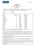 Nutrition Nutrition