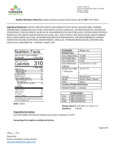 Gardein 5 oz. Plant-Based Ultimate Breaded Chick'n Breast Filet Nutritional Information