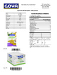GOYA 5 oz. Garlic Plantain Chips Nutrition Information GOYA 5 oz. Garlic Plantain Chips Nutrition Information