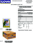 GOYA BANANA LEAVES 16 OZ Nutrition GOYA BANANA LEAVES 16 OZ Nutrition
