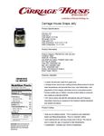 Nutrition Sheet