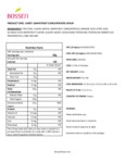 Grapefruit Concentrated Syrup Nutrition