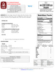 G.S. Gelato Indonesian Vanilla Gelato Nutrition Information