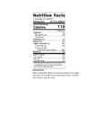 Hana Blue Hawaii Soda Nutrition