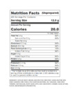 Nutrition / Ingredient Label