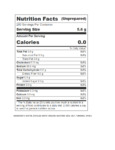 Nutrition / Ingredient Label