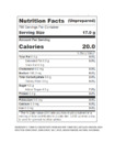 Nutrition / Ingredient Label