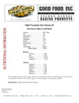 High Fructose Corn Syrup 42_Nutrition