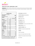 Bossen Pure25 Honey Bursting Boba Nutrition