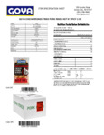 GOYA 3 oz. Hot & Spicy Chicarrones Nutrition Information