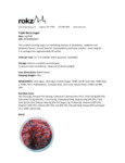 Triple Berry Nutrition Sheet