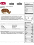 Jon Donaire 9" Pre-Sliced Round Tiramisu Moussecake Nutrition Information