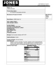 Jones Left Coast Lemonade Specsheet