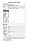 Nutrition Sheet