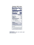 JUICE APPLE 7.2 OZ. OCEAN SPRAY Nutrition info JUICE APPLE 7.2 OZ. OCEAN SPRAY Nutrition info