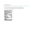 Nutrition Sheet