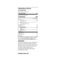 Kellogg's Original Club Crackers Nutrition Label