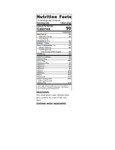Kellogg's Special K Cereal 0.81 oz. Nutrition Label