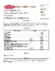 Kervan Gummi Peach Rings 5 lb. Nutrition Sheet
