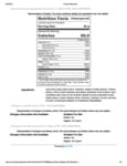 Kraft 1 Gallon Original Barbecue Sauce Nutrition Informtion