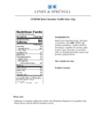 TRUFFLE DARK CHOCOLATE nutrition