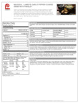 Lawry's Coarse Garlic Pepper Nutrition Information