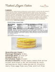 Southern Roots Lemon Cake Nutrition