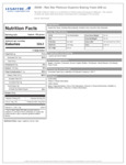 Lesaffre Platinum 8 oz. Superior Baking Yeast Nutrition Information