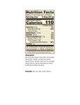Milk Chocolate Rasinets Nutrition