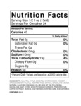 Nutrition / Ingredient Label