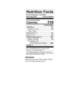 Monin Banana Puree Nutrition