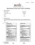 Monin Caramel Flavoring Sauce Nutrition