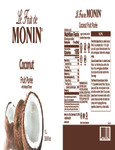 Monin Coconut Puree Nutrition