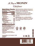 Monin Elderflower Nutrition Monin Elderflower Nutrition