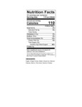 Monin Ginger Puree Nutrition