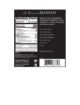 Monin 375 mL Mango Concentrated Flavor Nutrition Information
