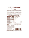 Monin Orange Syrup Nutrition