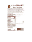 Monin 750 mL Premium Pure Cane Syrup Nutrition Information