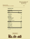 Moringa Powder NUTRITION LABEL
